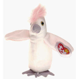 Ty Beanie Babies “Kuku” The Cockatoo. -628Rare, Vintage and Mint!
